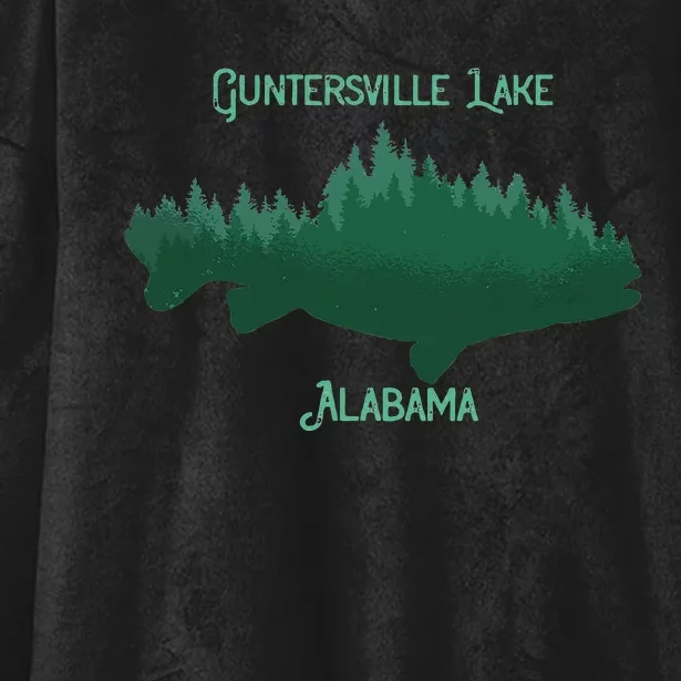 Guntersville Lake Alabama Souvenir Hooded Wearable Blanket