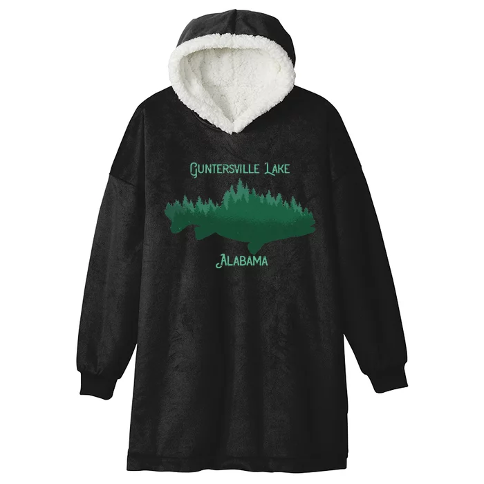 Guntersville Lake Alabama Souvenir Hooded Wearable Blanket