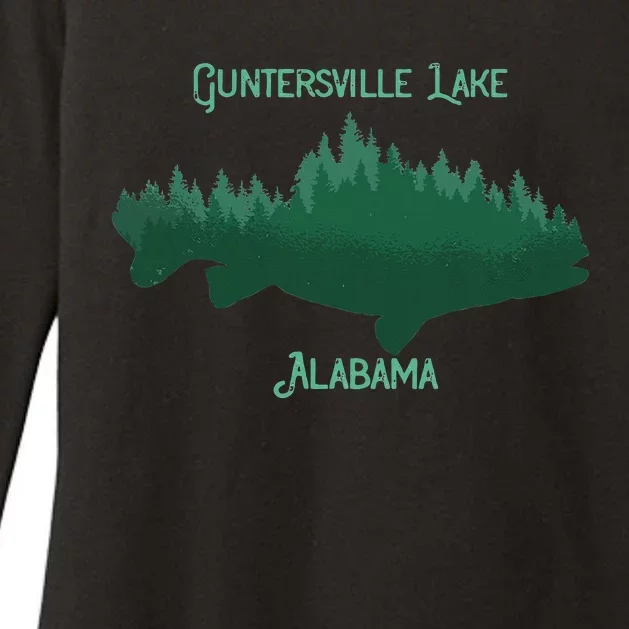 Guntersville Lake Alabama Souvenir Womens CVC Long Sleeve Shirt