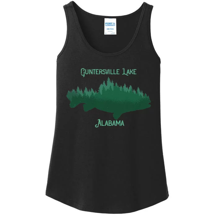 Guntersville Lake Alabama Souvenir Ladies Essential Tank