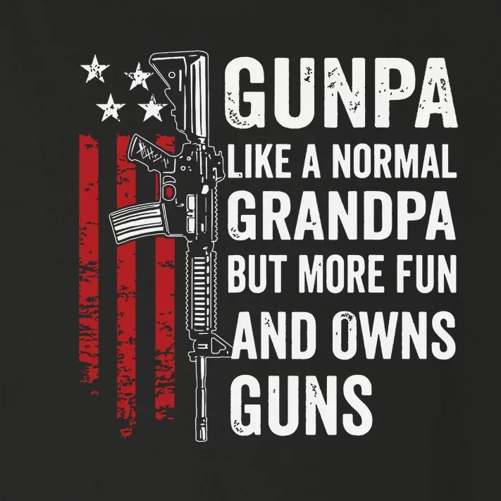 Gunpa Like A Normal Grandpa But More Fun And Owns Guns Toddler Long Sleeve Shirt