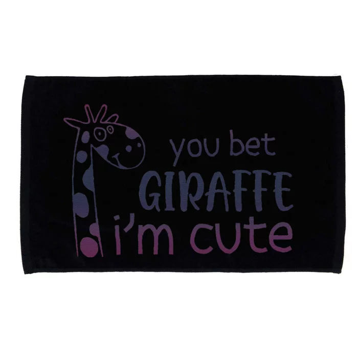 Giraffe Lover And Cool You Bet Giraffe IM Cute Microfiber Hand Towel