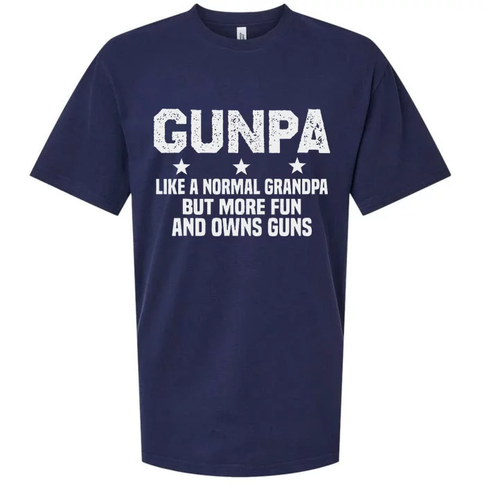 Gunpa Like A Normal Grandpa But More Fun And Owns Guns Sueded Cloud Jersey T-Shirt