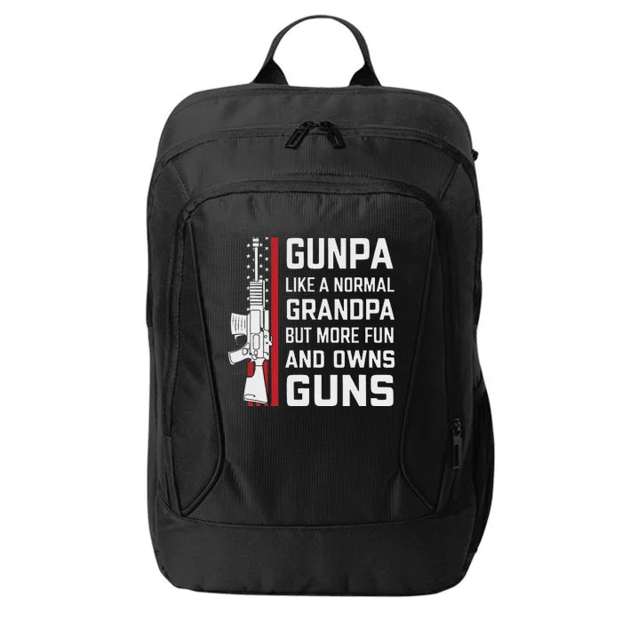 Gunpa Like A Normal Grandpa But More Fun And Owns Guns City Backpack