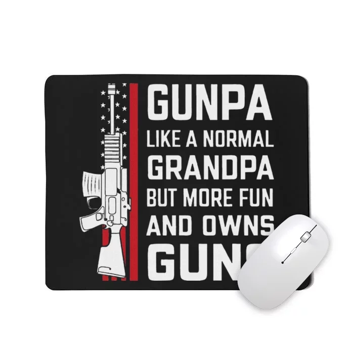 Gunpa Like A Normal Grandpa But More Fun And Owns Guns Mousepad