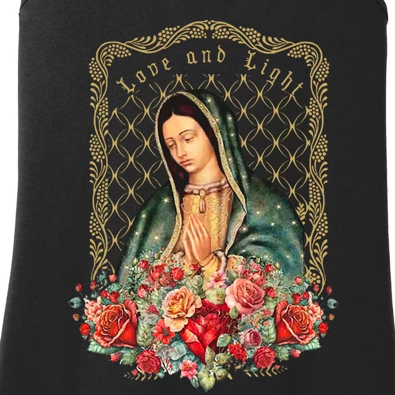 Guadalupe Love And Light Virgen De Guadalupe Gifts Ladies Essential Tank