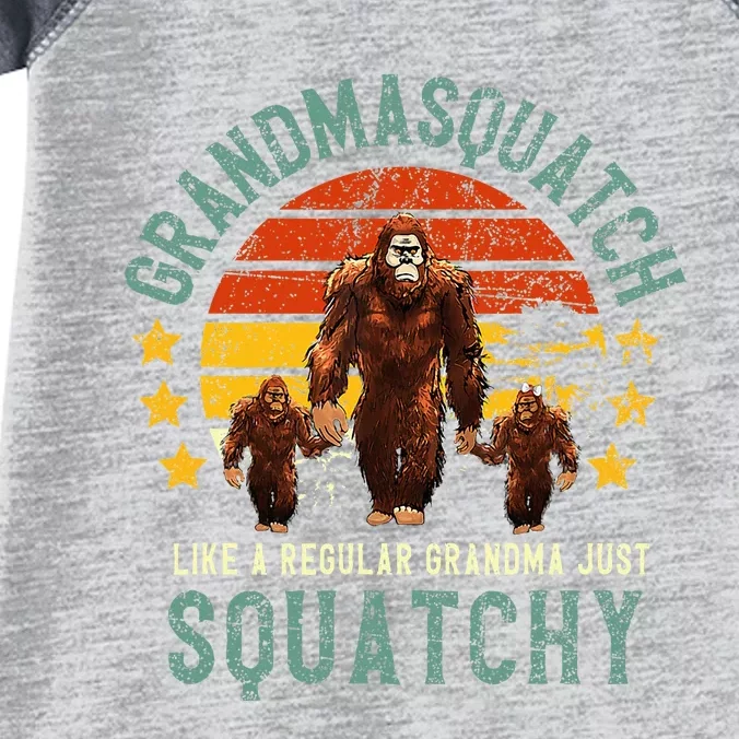 Grandmasquatch Like A Grandma Just Way More Squatchy Mother Infant Baby Jersey Bodysuit