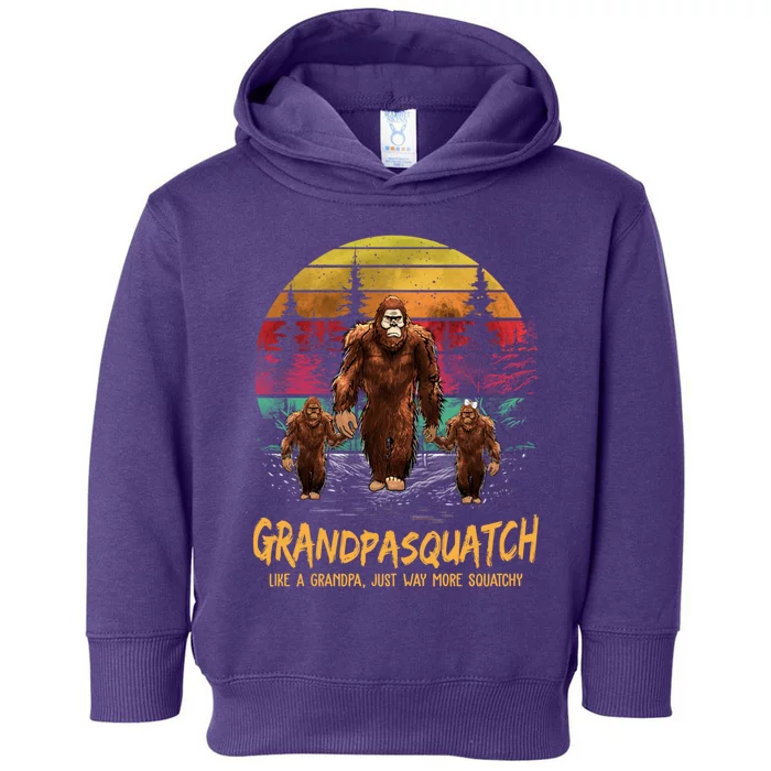 Grandpasquatch Like A Grandpa Just Way More Squatchy Funny Toddler Hoodie