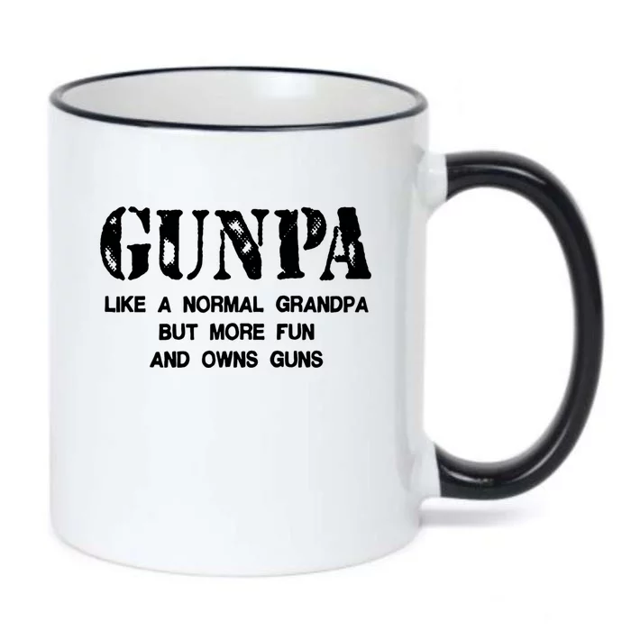 Gunpa Like A Normal Grandpa But More Fun And Owns Guns Black Color Changing Mug