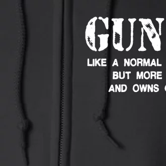 Gunpa Like A Normal Grandpa But More Fun And Owns Guns Full Zip Hoodie