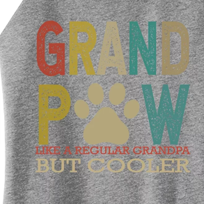 Grandpaw Like A Regular Grandpa But Cooler Funny Fathers Day Great Gift Women’s Perfect Tri Rocker Tank