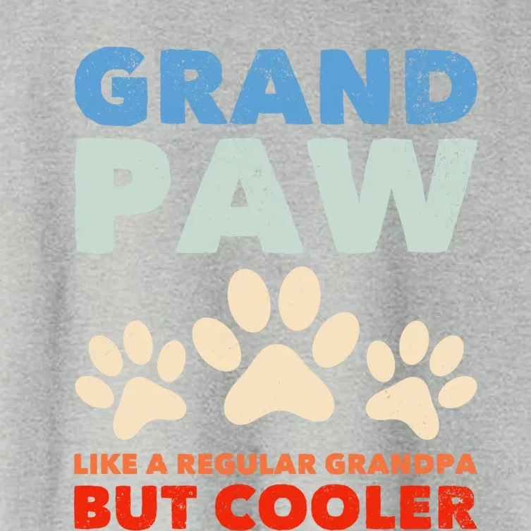 Grandpaw Like A Regular Grandpa But Cooler Grand Paw Gift Women's Crop Top Tee