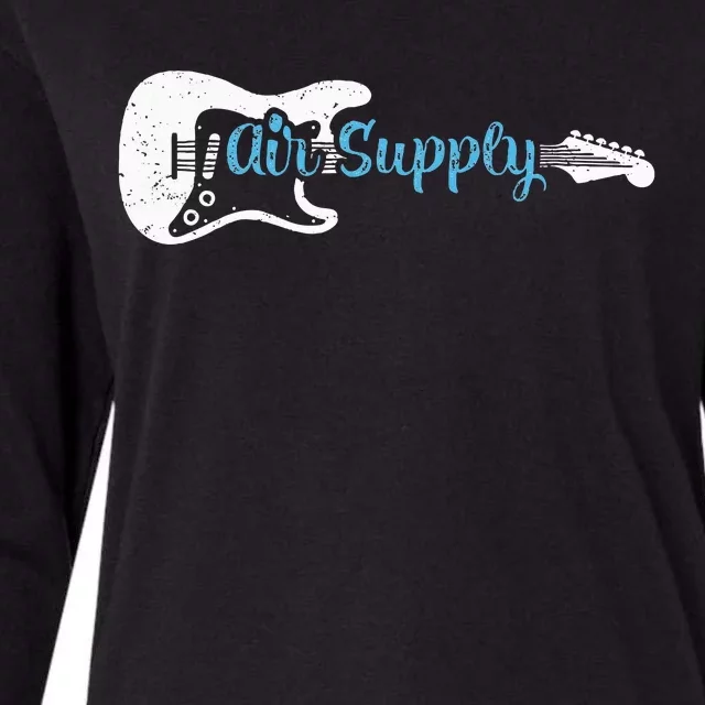 Guitar Lover Air Supply Womens Cotton Relaxed Long Sleeve T-Shirt