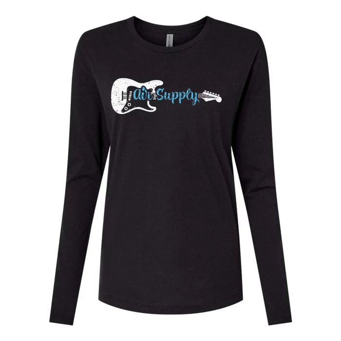 Guitar Lover Air Supply Womens Cotton Relaxed Long Sleeve T-Shirt