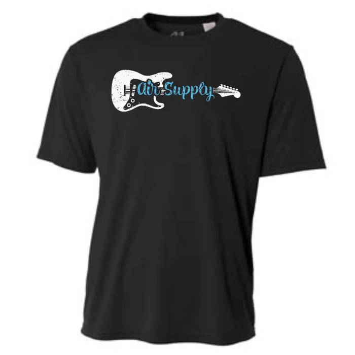 Guitar Lover Air Supply Cooling Performance Crew T-Shirt