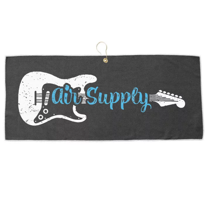 Guitar Lover Air Supply Large Microfiber Waffle Golf Towel