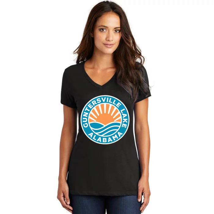 Guntersville Lake Alabama Women's V-Neck T-Shirt