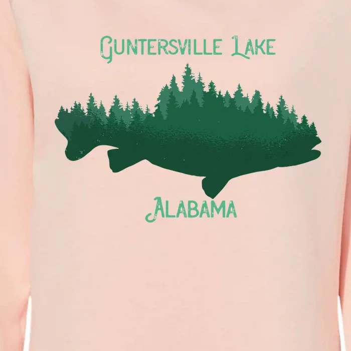 Guntersville Lake Alabama Souvenir Womens California Wash Sweatshirt