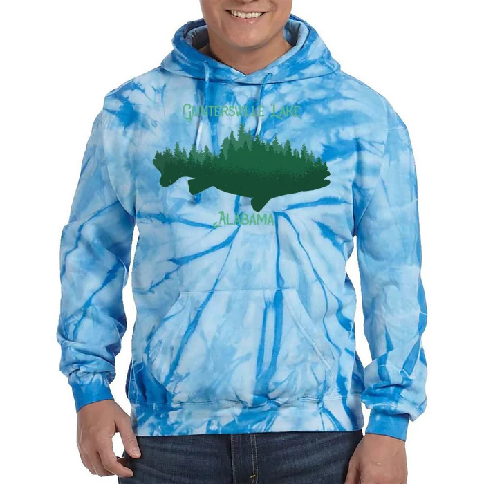 Guntersville Lake Alabama Souvenir Tie Dye Hoodie