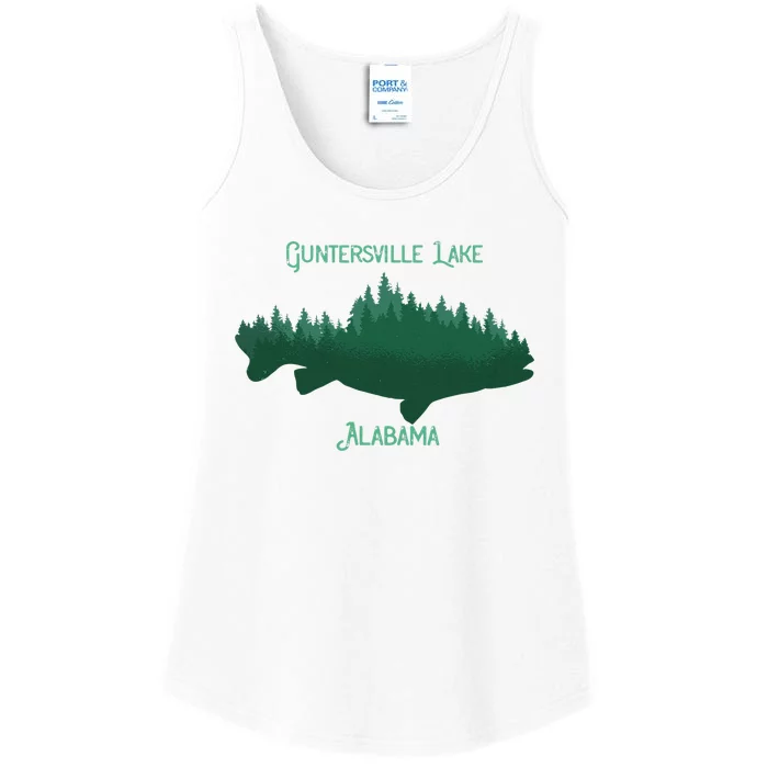 Guntersville Lake Alabama Souvenir Ladies Essential Tank