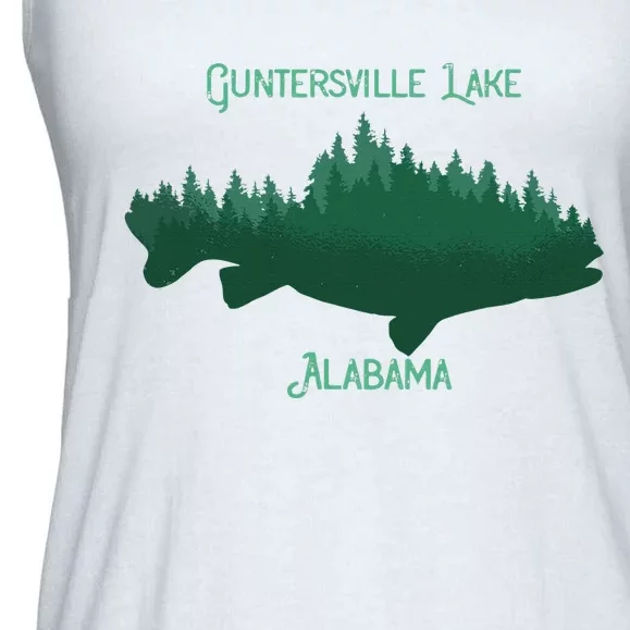 Guntersville Lake Alabama Souvenir Ladies Essential Flowy Tank