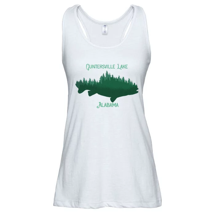 Guntersville Lake Alabama Souvenir Ladies Essential Flowy Tank