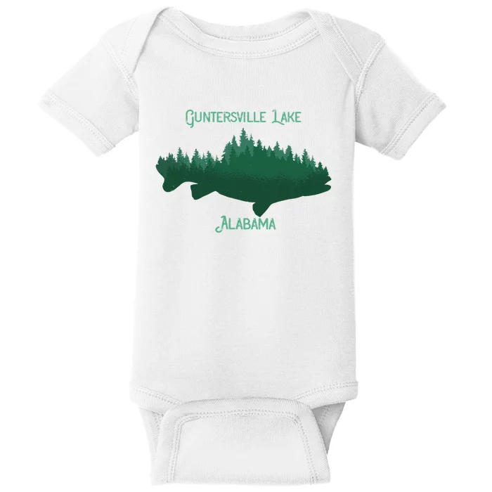 Guntersville Lake Alabama Souvenir Baby Bodysuit