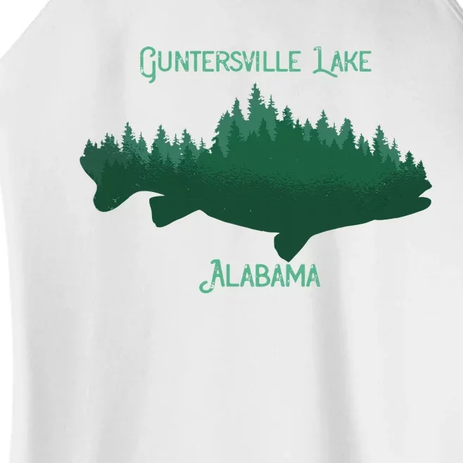 Guntersville Lake Alabama Souvenir Women’s Perfect Tri Rocker Tank