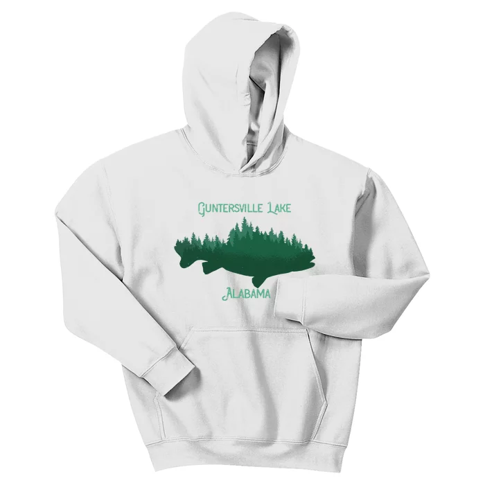 Guntersville Lake Alabama Souvenir Kids Hoodie