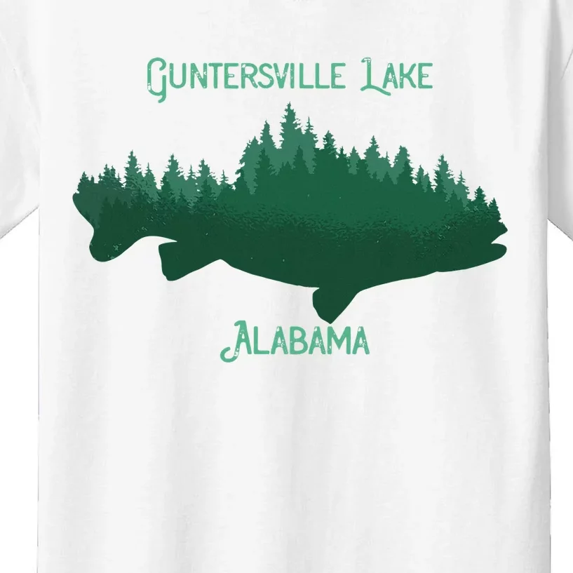 Guntersville Lake Alabama Souvenir Kids T-Shirt