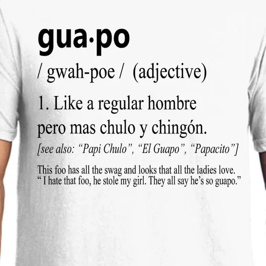 Guapo Like A Regular Hombre Pero Mas Men Women Gift Funny Pajama Set