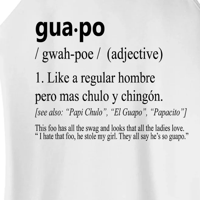 Guapo Like A Regular Hombre Pero Mas Men Women Gift Funny Women’s Perfect Tri Rocker Tank