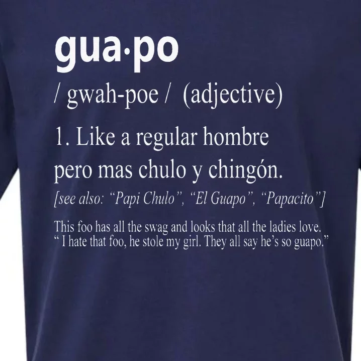 Guapo Like A Regular Hombre Pero Mas Men Women Gift Funny Sueded Cloud Jersey T-Shirt