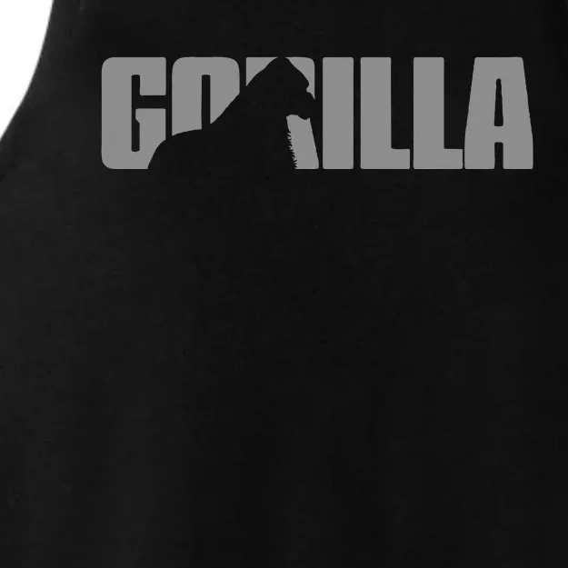 Gorilla Lover Apparel Animal Great Ape Gorilla Ladies Tri-Blend Wicking Tank