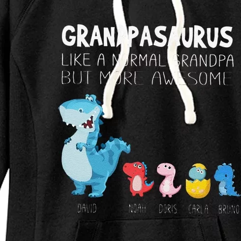 Grandpasaurus Like A Normal Grandpa But More Awesome Women's Fleece Hoodie