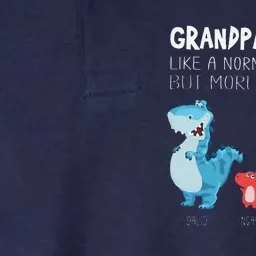 Grandpasaurus Like A Normal Grandpa But More Awesome Softstyle Adult Sport Polo