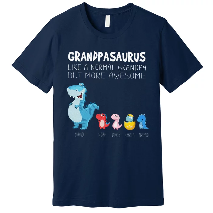 Grandpasaurus Like A Normal Grandpa But More Awesome Premium T-Shirt