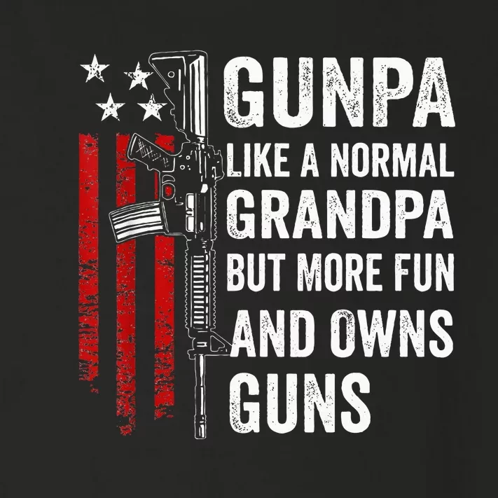 Gunpa Like A Normal Grandpa But More Fun And Owns Guns Toddler Long Sleeve Shirt