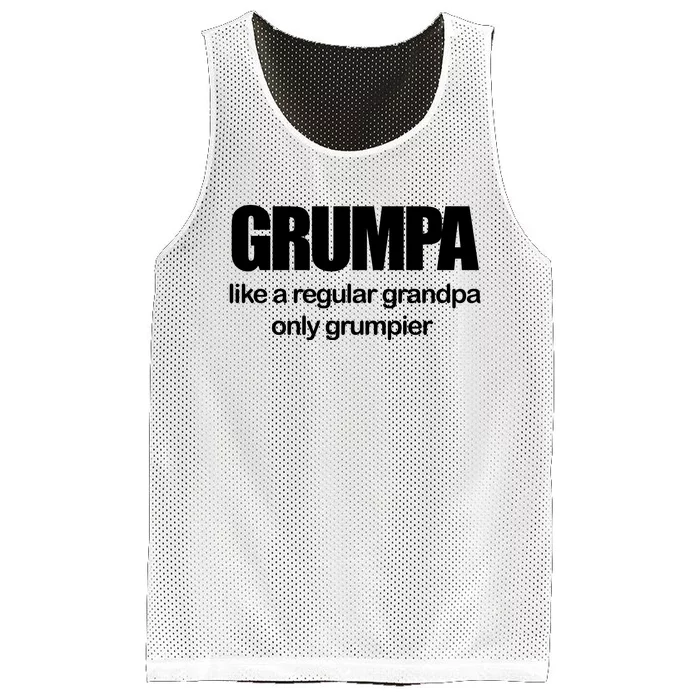 Grumpa Like A Regular Grandpa Only Grumpier Mesh Reversible Basketball Jersey Tank