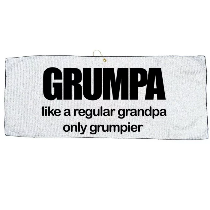 Grumpa Like A Regular Grandpa Only Grumpier Large Microfiber Waffle Golf Towel