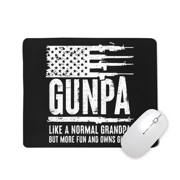 Gunpa Like A Normal Grandpa But More Fun & Owns Guns Mousepad