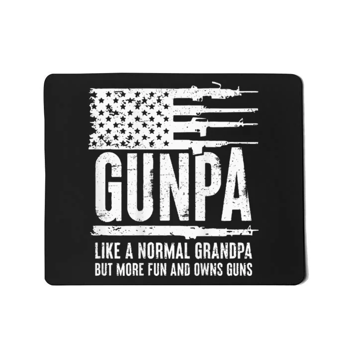 Gunpa Like A Normal Grandpa But More Fun & Owns Guns Mousepad