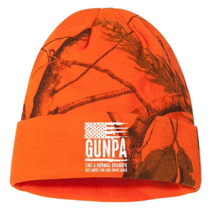 Gunpa Like A Normal Grandpa But More Fun & Owns Guns Kati - 12in Camo Beanie