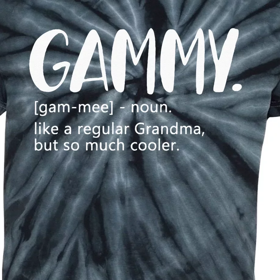 Gammy Like A Regular Grandma But Cooler Mothers Day Gammy Kids Tie-Dye T-Shirt