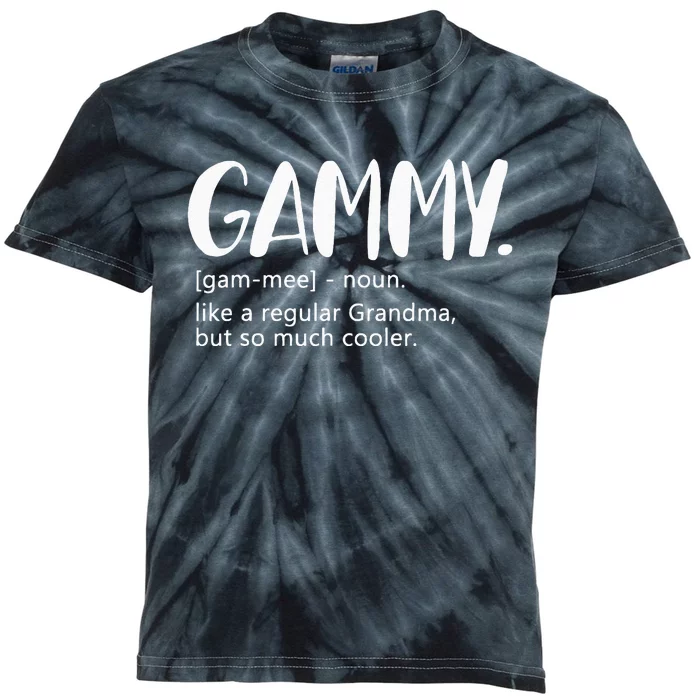 Gammy Like A Regular Grandma But Cooler Mothers Day Gammy Kids Tie-Dye T-Shirt