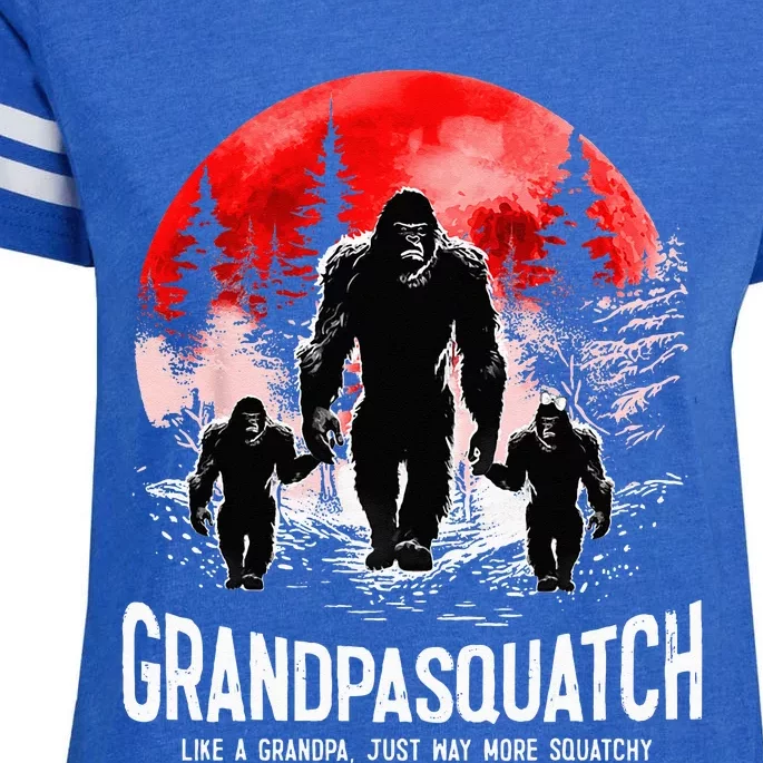 Grandpasquatch Like A Grandpa Just Way More Squatchy Funny Enza Ladies Jersey Football T-Shirt