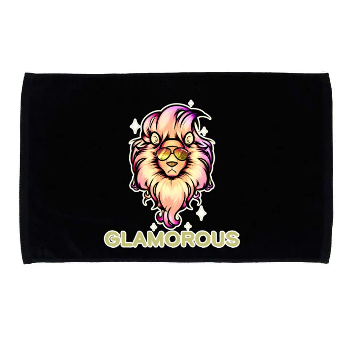 Glamorous Lion Microfiber Hand Towel