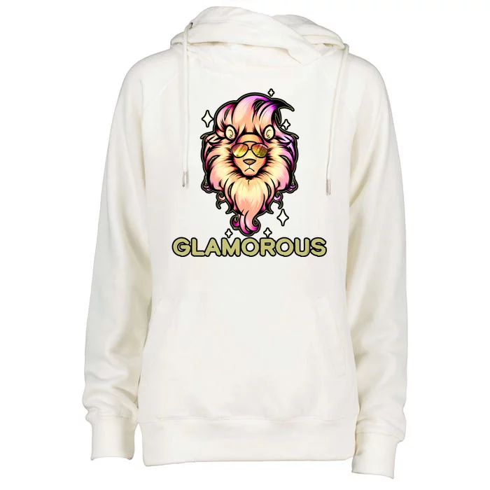 Glamorous Lion Womens Funnel Neck Pullover Hood