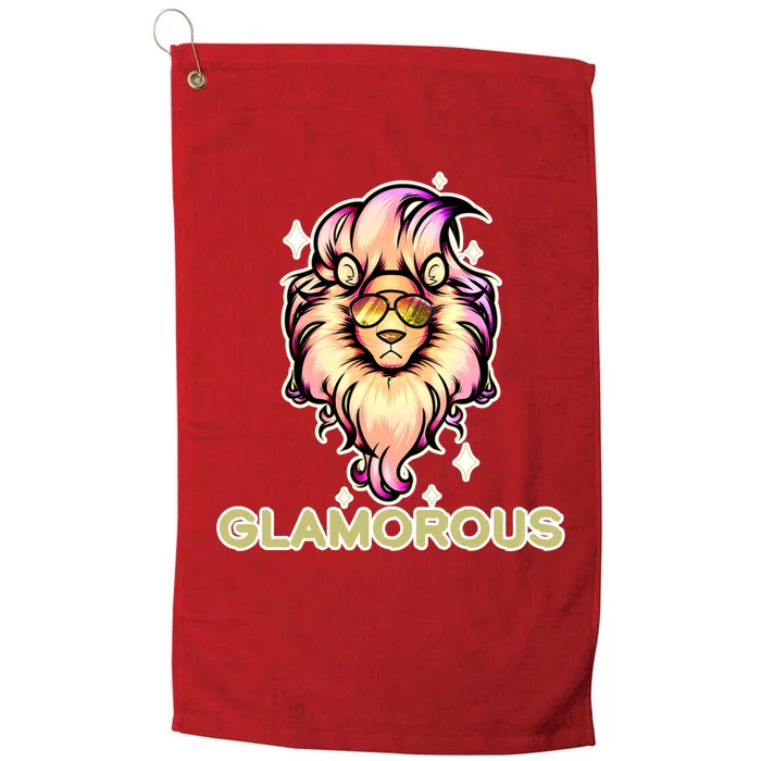 Glamorous Lion Platinum Collection Golf Towel