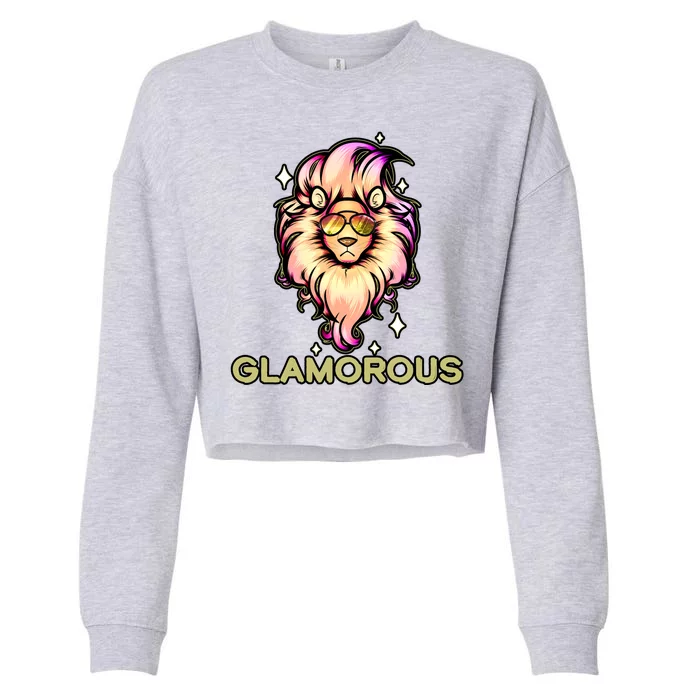 Glamorous Lion Cropped Pullover Crew